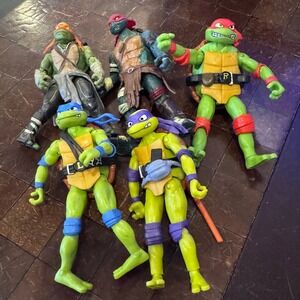 Teenage Mutant Ninja Turtles TMNT Action Figures 2014‎ Nickelodeon Lot of 5